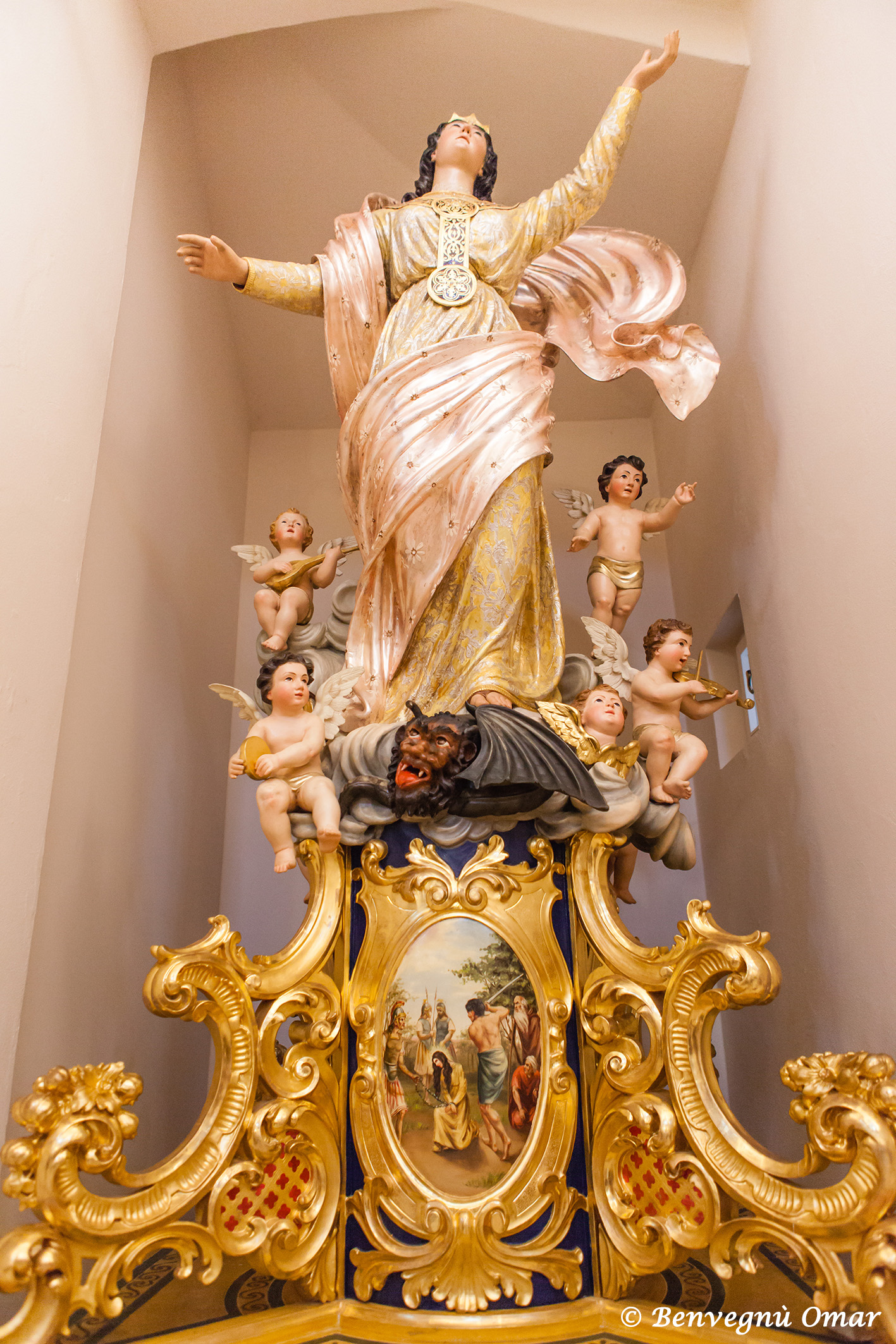 statua di S. Margherita