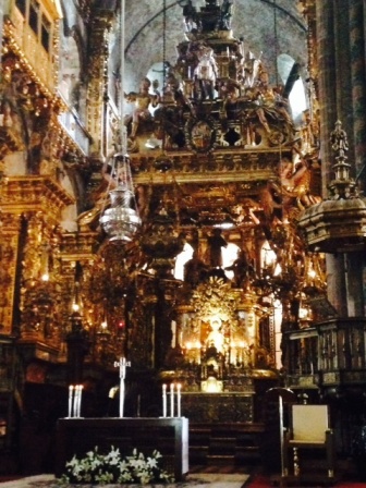 particolare altare della cattedrale di Santiago dove è sepolto San Giacomo